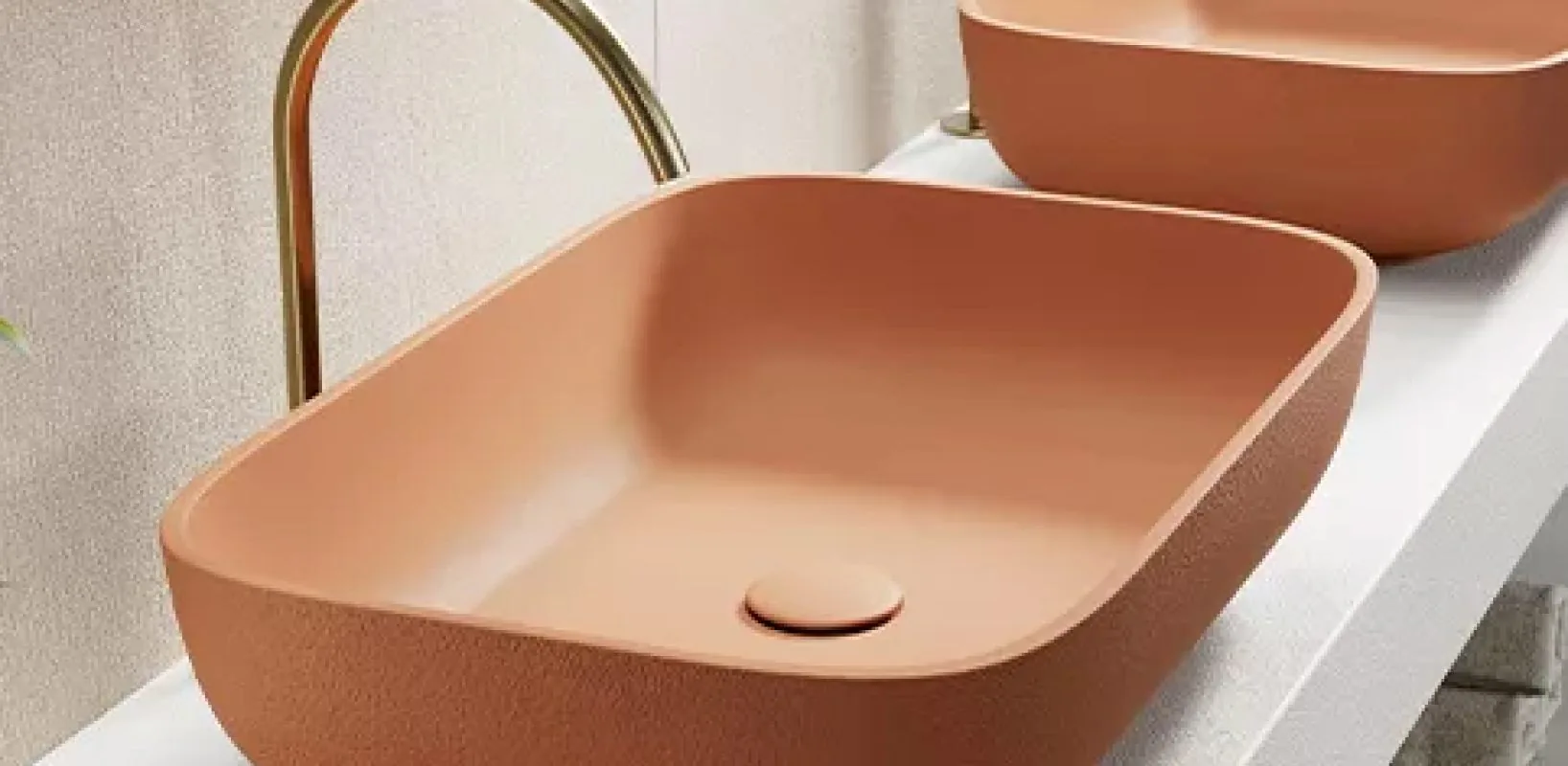Lavabos con alma material — baños